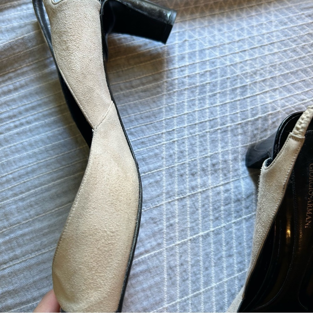 Giorgio Armani suede Kitten Heel Ankle Strap | 38 - Picture 3 of 14